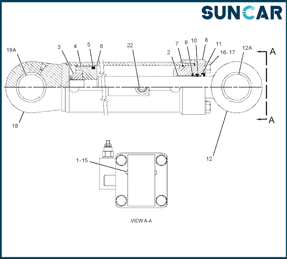 C.A.T CA1636223 163-6223 1636223 Steering Cylinder Seal Kit For AD45, AD45B, AD55, AD55B, AD60, R1300, R1700 II, R1700G