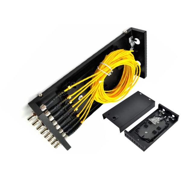 8 Port Fiber Optic Termination Box includes ABS Type Fiber Splitter Distribution Box