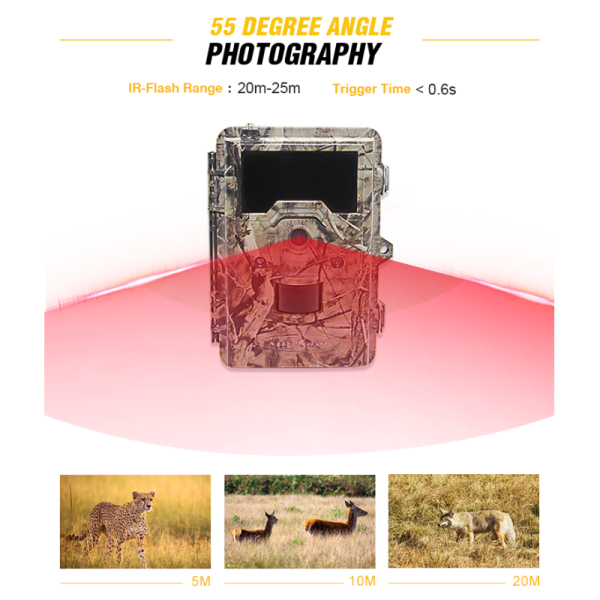 Night Vision 3G Trail Camera 720P Full HD With Waterproof Appearance