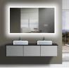 ETL Certified Frameless Backlit Light Up Wall Mirror For Bathrooms  for sale