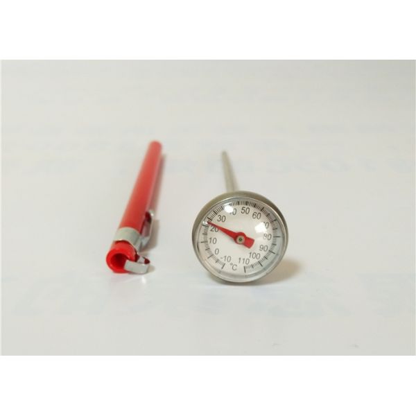 Instant Read Bimetallic Food Thermometer , Pocket Food Thermometer With Plastic Sheath