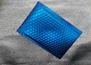 China Air Cushion Bubble Mail Bag Blue Metallic Packaging For Cosmetics on sale