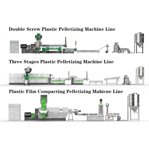 PP PE Films Agglomerator Machine Recycling Plastic Granules Making Machine