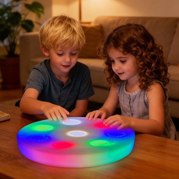Interactive Electronic Whack-A-Mole Game With Music Lights Educational Sensory Puzzle Toy For Kids