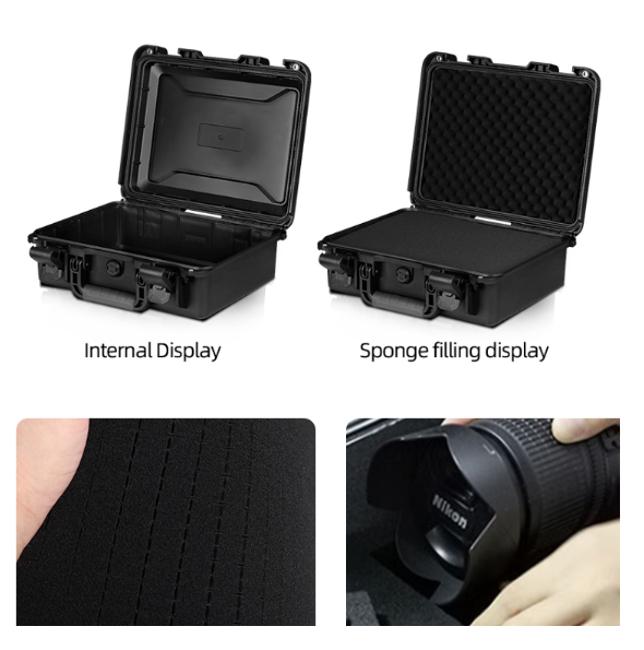 Waterproof Hard Case with Dust Proof and Reinforced Thick-Wall Design for Lightweight Tool Storage