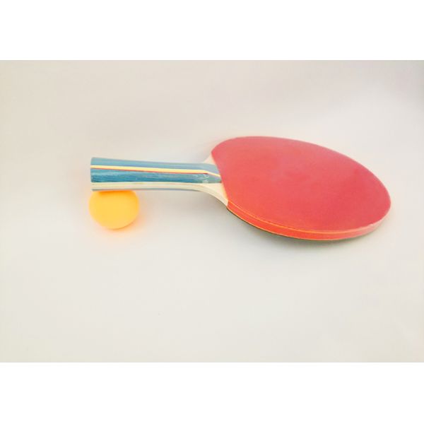 Red Table Tennis Rackets For Beginners , Easier Control Ping Pong Paddles