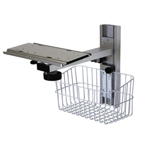 Metal Patient Monitor Wall Mount , Mindray Beneview Bedside Monitor Stand