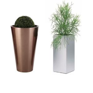 Wholesale Quality stand planters cylindrical round metal flower pots from china suppliers