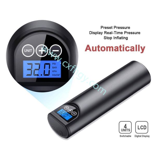 Cxfhgy 2000mAh Battery Air Compressor Car Portable Compresor Automatic Automobile Compressor LCD Screen Boat Pump De Ai