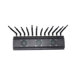 Desktop 12 Channel Signal Jammer 5g Jammer For Jamming Cell Phone 2345G WiFi GPS