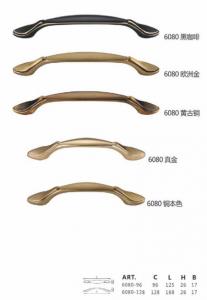 China Furniture Hardware Wardrobe Cabinet Brass Handles Modern Style on sale