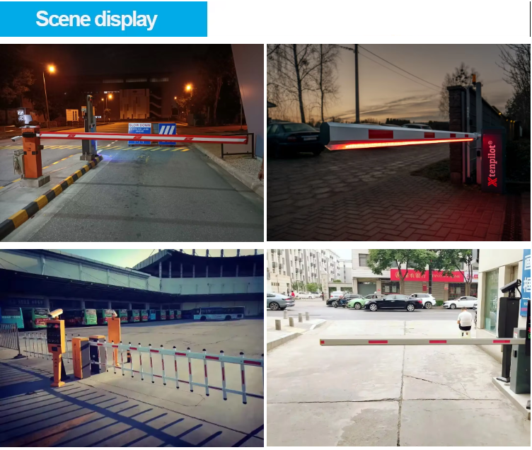 Outdoor Visualization Led Strip Parking Barrier Arm for Nighttime Collision Warning