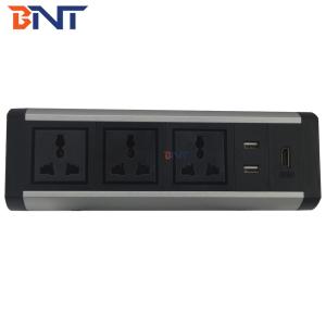 Multifunction clamp desktop data and power socket outlet box