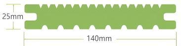 First Generation Solid Vertical Pattern Outdoor WPC Flooring
