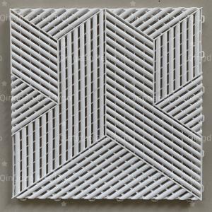 Wholesale 3D Textured Black PP Interlocking Garage Floor Tiles for Workshop and Basement from china suppliers