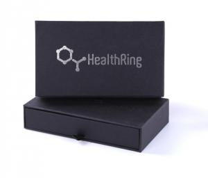 Black High End Embossed Paper Boxes Magnetic E-Cigar Packaging