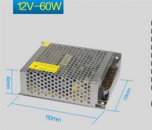 China 60w LED Light Power Supplies 12v Power Supply For Led Lights on sale