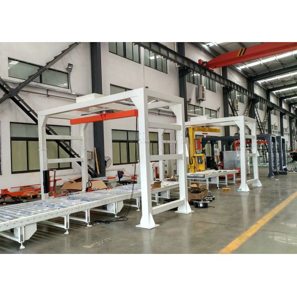 Automatic Rotary Product Wrapping Machine 40-45 Pallets/H With PLC Control
