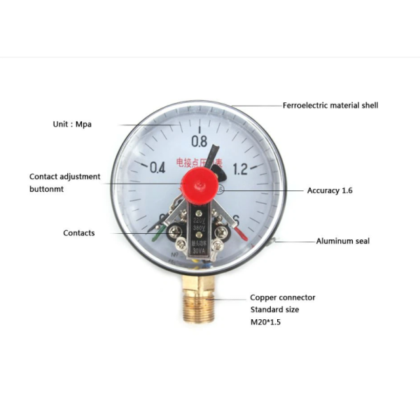 6Inch 150MM Electric-contact Pressure Gauge