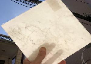 China Thin 1mm Marble Laminated Glass Plates High Humidity Resistance on sale