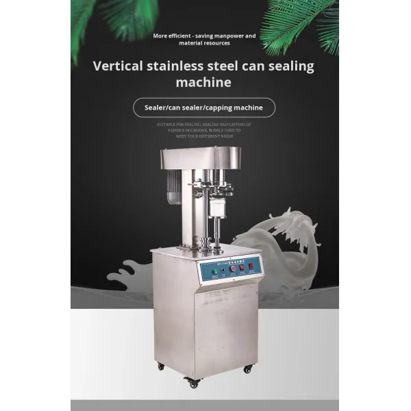DFJ-160 Vertical Electric Sealing Machine for Stainless Steel Tinplate Easy-Open Cup Plastic and Metal Cans Tin Can Sealer