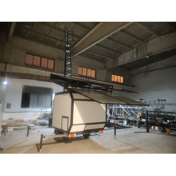 20m Cow Cell On Wheels Portable Telecom Station Temporary Telecom Tower