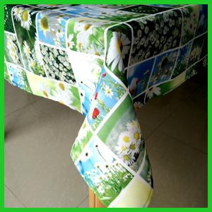 China Printed patched work designs table cloths made of 100% polyester fabrics of 180gsm on sale