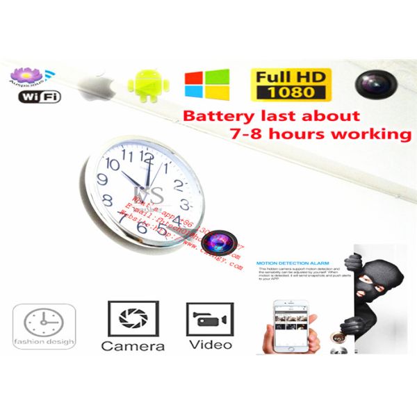 Wifi Spy Camera Wall Clock Wireless Full Hd 1080P Hidden Video Recorder Spy Video Made in China