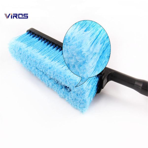 Car Wash Foam Brush Multifunctional Soft Bristle Car Detailing Brush With Foam Bottle