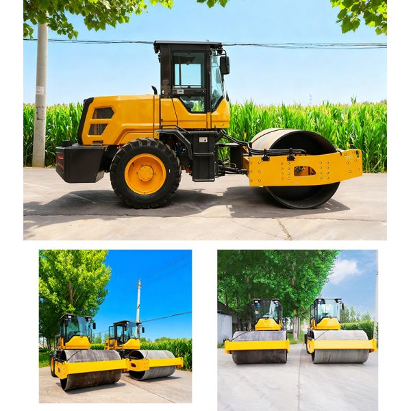 6Ton 8Ton 10Ton Diesel Single Drum Padfoot Smooth Road Roller Compactor Vibratory Asphalt Roller for Sale