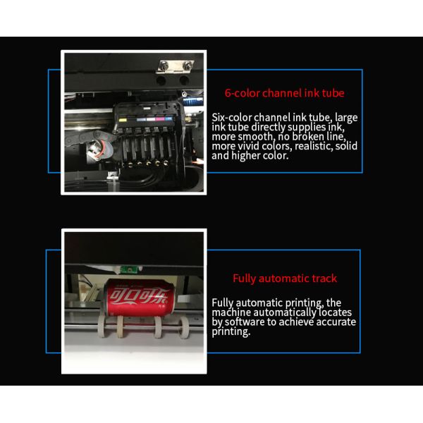 Multi - Functional UV Flatbed Printer 300*400mm Small Format A3 200 Watt For Wood