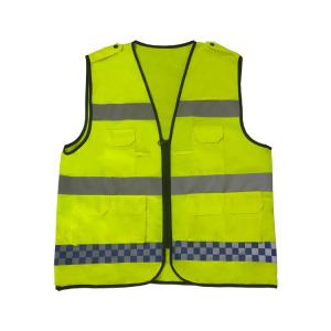 China Customized Reflective Safety Vests Fabric High Visibility Apparel on sale