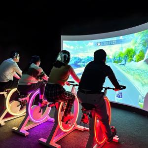 Interactive Sport Bike Digital Experience Hall Intelligent Bicycle Interactive