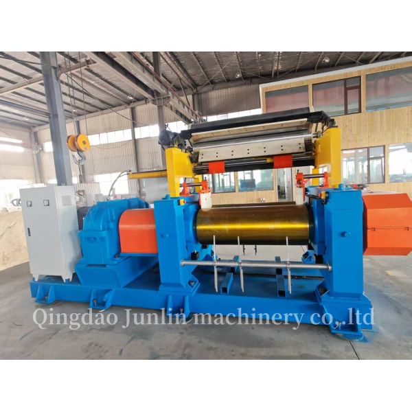 XK-450 18 Inch Rubber Two Roll Mixing Mill With Stock Blender