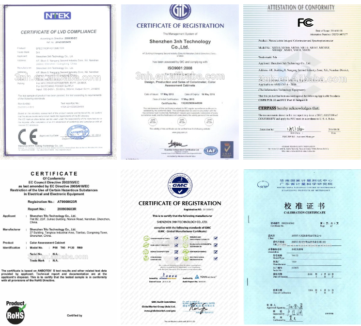 Color Difference Analysis 3nh Spectrophotometer YS3010 With SCI SCE Measurement Data