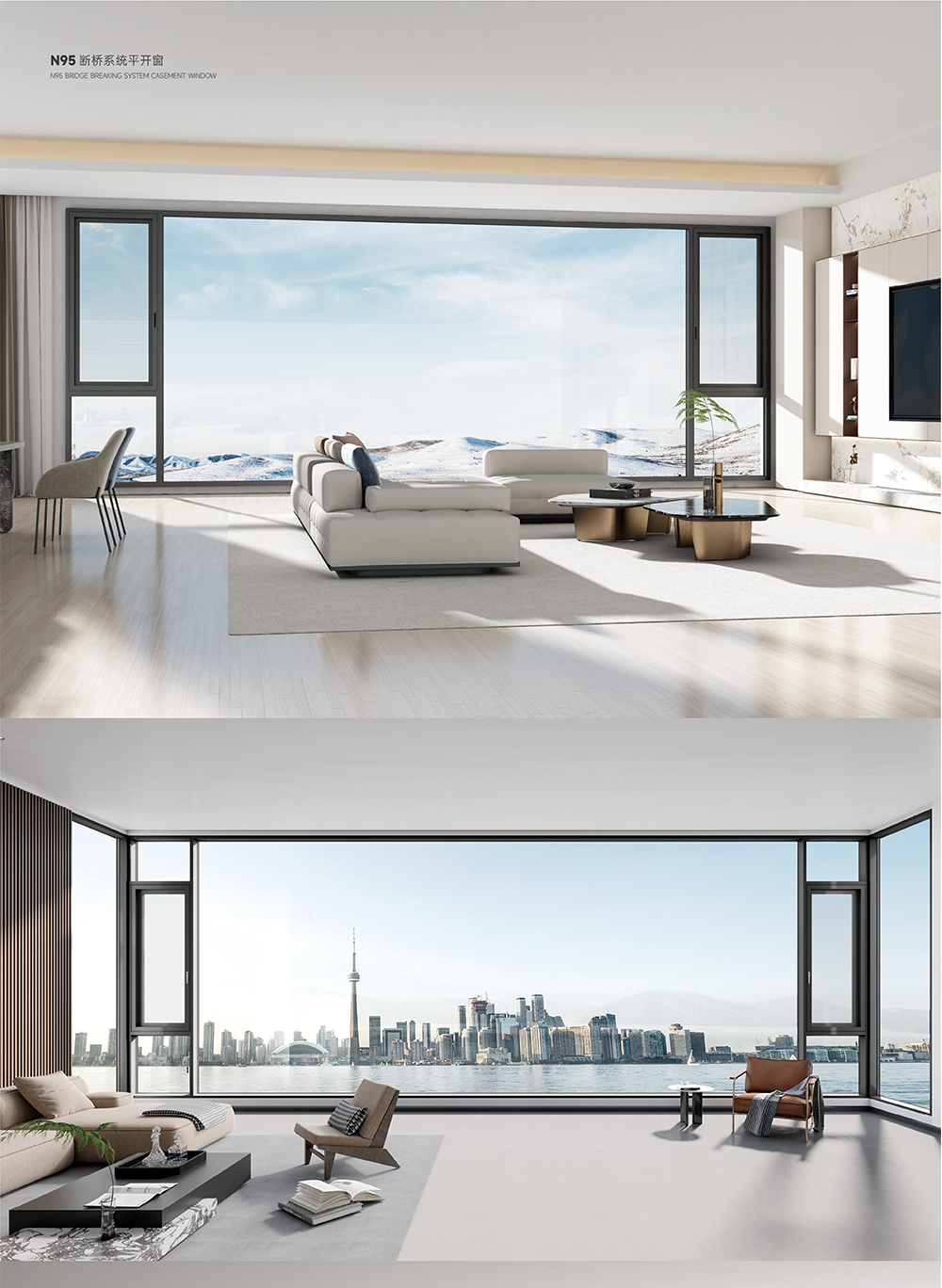 Customizable and Thermal Insulation Unitized Curtain Wall for Custom Colors and Space-Saving Design for Compact Areas