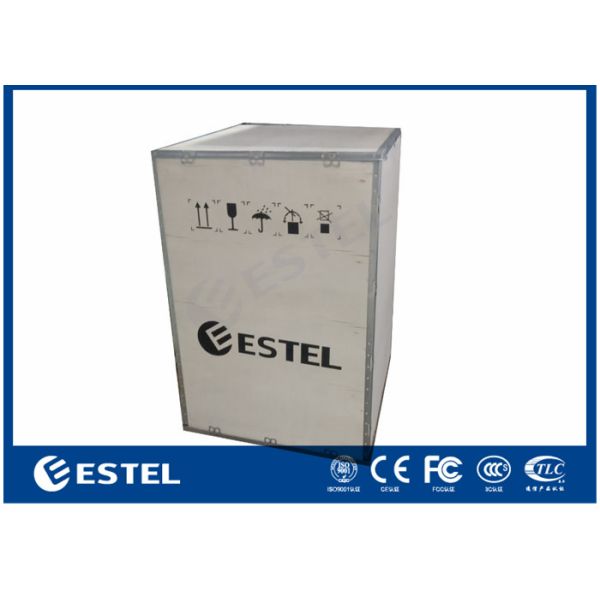 Integrated Outdoor Telecom Equipment Cabinets Floor Mounted With Rectifier Power System