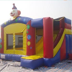 China Amazing Clown Inflatable Jumping Castle Boucy House And Slide For Entertainment on sale