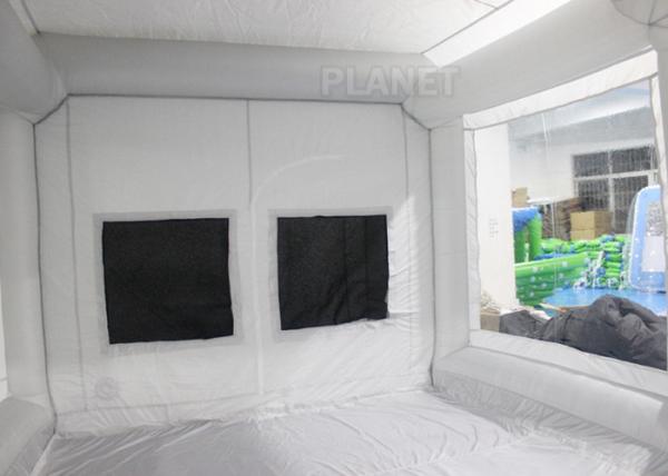 6x4x3m UV Resistant Silver Inflatable Car Spray Booth Painting Station For Car Painting