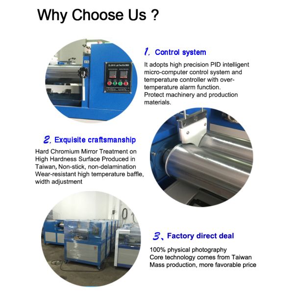 Rubber Two Roll Mill Open Mixing Mill Lab Two Roll Mixing Mill For Plastics