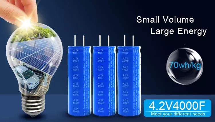 4.2V 4000F Supercapacitor Cell Bank Rechargeable No Explosion