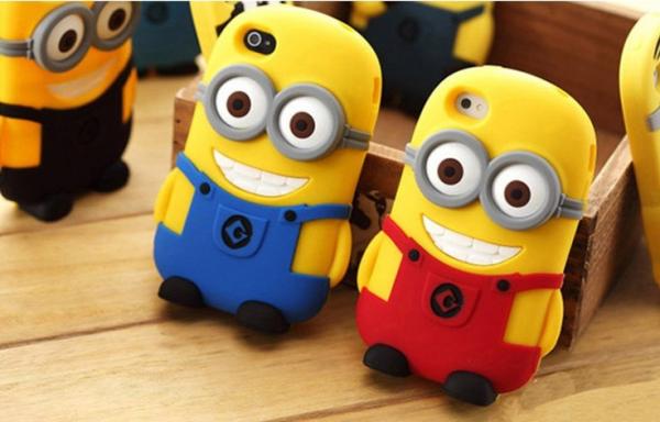 Quality Anqueue Rubber mobile phone case, despicable me cell phone case, silicon case for iphone 5 for sale