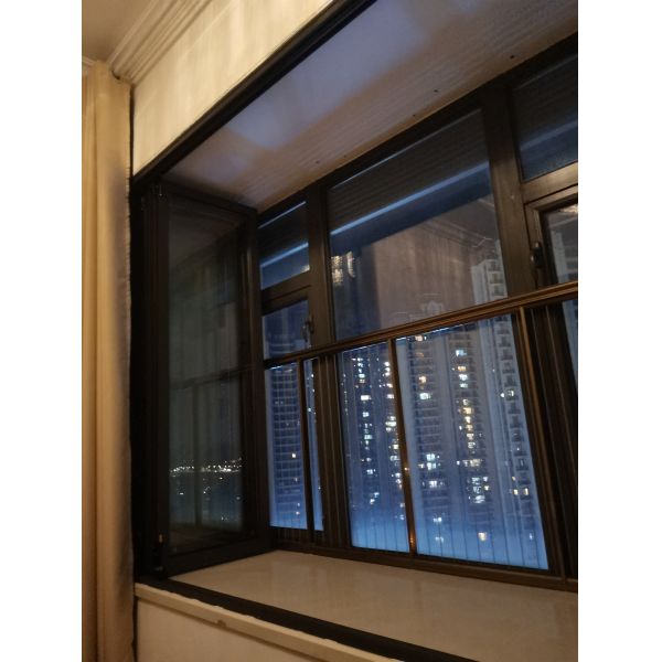 Hot Style Design Block Uv Rays Low E Glass Black Aluminum Commercial Bifold Folding Window Aluminum windows