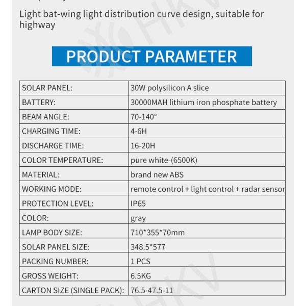 300W Solar LED Outdoor Lamp Integrated Street Lights Waterproof With Motion Sensor