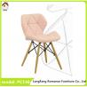 colorful PVC leather dining chair with wood and steel legs pc146 for sale