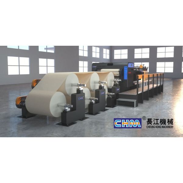 L Type Paper Sheeter Machine 28g - 60g Paper Roll Chm 1400 Sheeter