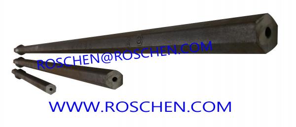 Quality Mining Hexagonal Hollow Steel Tapered Drill Rod 11 Degree 610mm - 8000mm Length for sale