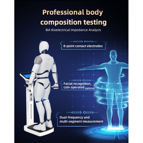 Gym Use Full Body Analyzer Body Scanner Analyzer Scanner Machine Human Composition Measurement Fat Analyse