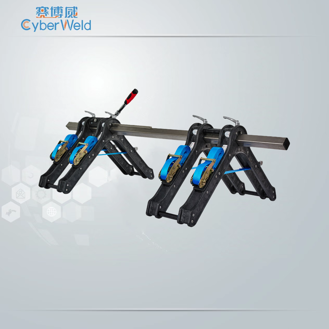 Lightweight Electrofusion Tools Positioning Kits Titan 500 Pull Together Clamp