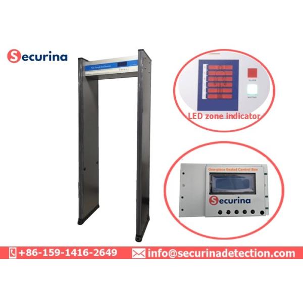70cm Pass Channel Door Frame Metal Detector 12 Independent Probes With LCD Display